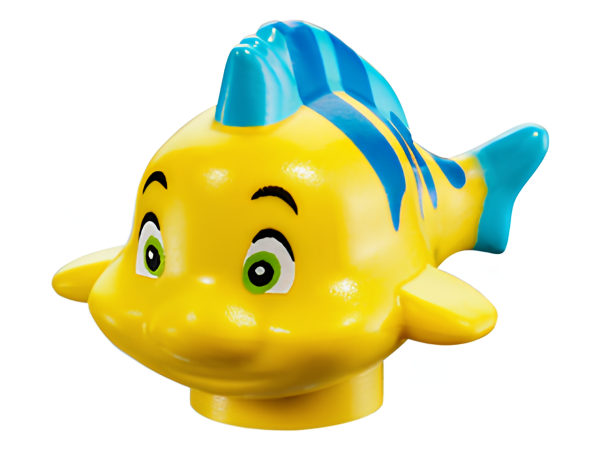 Рыба Lego 15679pb03 Fish, The Little Mermaid with Blue Stripes U